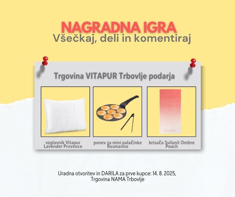 Nagradna igra: Vitapur Trbovlje obdaruje