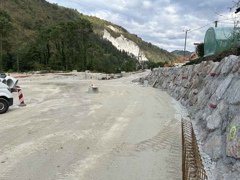 Novo krožišče v Trbovljah že skoraj končano