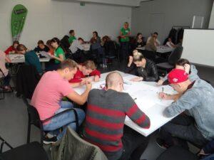 Delavnica v Mladinskem centru Trbovlje. 