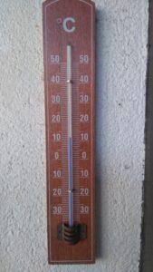 Izmerjena temperatura 1. novembra ob 11. uri